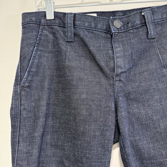 Gap 1969 Dark Wash Low Rise Slim Straight Leg Trouser Jeans Size 28 6T Y2K Style - Picture 2 of 9